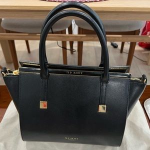 Ted Baker London Trapeze Leather Satchel